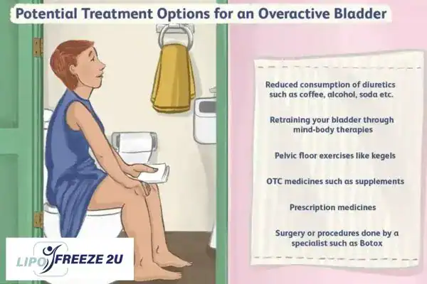 image of woman on toilet because of an overactive bladder Weybridge